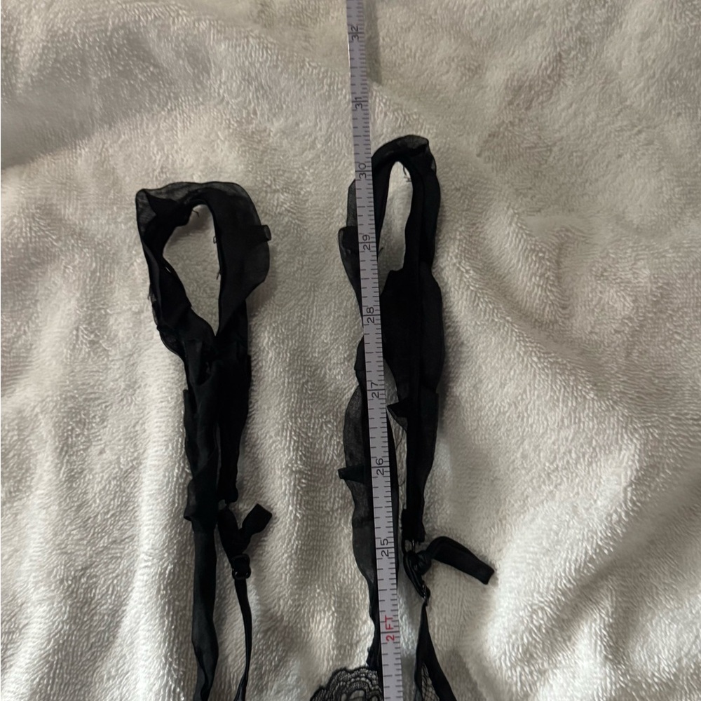 La Perla Black Silk Satin Chemise with Lace Detailing - Picture 7 of 9